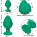 CalExotics Cheeky Buttplug 2’li Anal Plug Set Yeşil 2