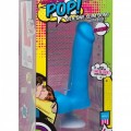 American Pop! Icon Slim 6″ Vac-U-Lock Özellikli Realistik Dildo 16.5 cm Mavi 4