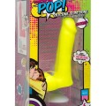 American Pop! Icon Slim 6″ Vac-U-Lock Özellikli Realistik Dildo 16.5 cm Sarı 3