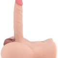 Barnett Male Butt Titreşimli İtme Hareketli Şarjlı Uzaktan Kumandalı Penisli Yarım Vücut Ek Resim