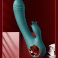 Isıtmalı Şarjlı Dil Sitimilasyonlu Lüks Vibratör 19 cm 2