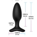 Lovense HUSH 2 Telefon ve Bluetooth Kontrollü Anal Plug 1.5″ 4