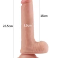 LoveToy Dual Layered Platinum Silicone Realistik Penis 20.5 cm 5