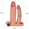 LoveToy Pleasure X Tender İkili Titreşimli Realistik Penis Kılıfı 2.5 cm Uzatmalı 5