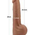 LoveToy Sliding Skin Dual Layer Çift Katmanlı Dildo 29 cm Melez 5