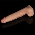 Lovetoy 11” Vibrating Power Basics Cock Titreşimli Şarjlı Dildo 28cm Ek Resim