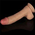 Lovetoy 8.5” Vibrating Power Basics Cock Titreşimli Şarjlı Dildo 22cm Ek Resim