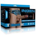 LoveToy Ingen 9” Enhanced Set L/XL/2XL İçi Boş Belden Bağlamalı Penis 21.4cm Ek Resim