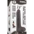 LoveToy Sliding Çift Katmanlı Realistik Dildo 17.5 cm Siyah Ek Resim