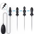 4 Farklı Silikon Plug’lı Şarjlı Titreşimli Şişirilebilir Anal Set Ek Resim