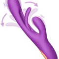 G Spot ve Klitoris Uyarıcılı Okşama Hareketli Şarjlı Rabbit Vibratör 4