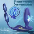 Prostat ve Penis Halkalı Elektro Şok Özellikli Anal Vibratör 3