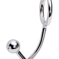 Stainless Steel Penis Halkalı Anal Plug 1