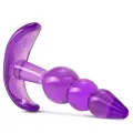 B Yours Triple Bead 3 Boğumlu T Anal Plug Mor 9.5 cm 3