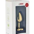 NOXXX Kalp Mücevherli Çelik Gold Anal Plug Küçük Boy 2