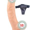 NOXXX Belden Bağlamalı Realistik Dildo İçi Dolu 21 cm 1