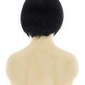 Kısa Siyah Kahküllü Peruk 2