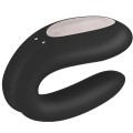 Satisfyer Double Joy Çiftler İçin Akıllı Telefon Kontrollü Vibratör Siyah 2