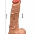 SHEQU Bronte Swaying Uzaktan Kumandalı Şarjlı Döner Başlı Titreşimli Realistik Dildo 20.5 cm 4