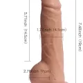 SHEQU Big Detective Şarjlı Uzaktan Kumandalı Titreşimli Realistik Dildo 19 cm 3