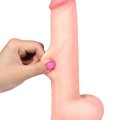Real Skin 9″ Çift Katmanlı Kayan Derili Gerçekçi Penis 23 cm 5