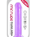VSCNovelty 8.5″ Mr. Rude Gerçekçi Mor Jel Dildo 21.5 cm 4
