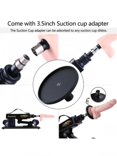 Auxfun 3XLR Vantuz Adaptörlü Seks Makinesi 4