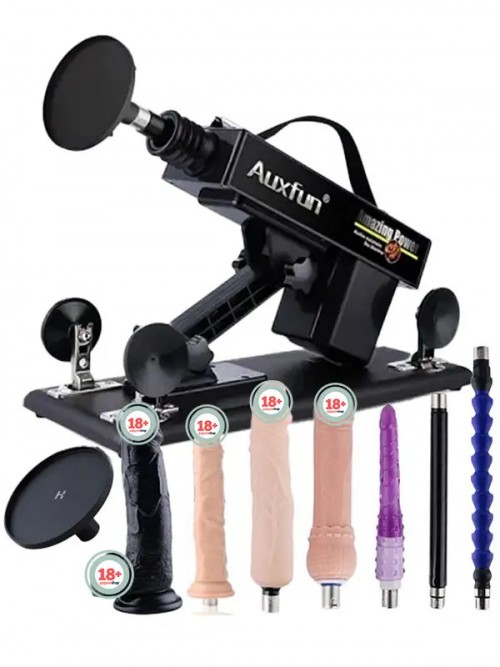 Auxfun 3XLR Vantuz Adaptörlü Seks Makinesi