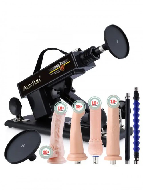Auxfun Seks Makinesi 3XLR Vantuz Adaptörlü
