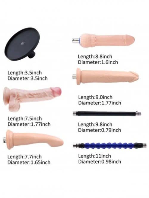 Auxfun Seks Makinesi 3XLR Vantuz Adaptörlü 5