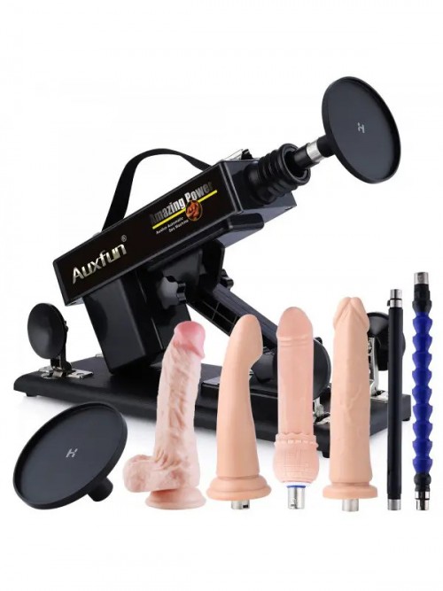 Auxfun Seks Makinesi 3XLR Vantuz Adaptörlü 2