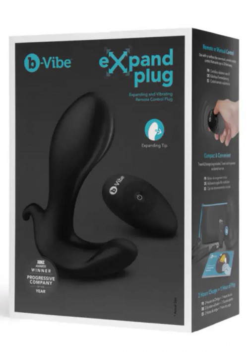 b-Vibe Expand Plug Genişletilebilir ve Titreşimli Uzaktan Kumandalı Anal Vibratör Ek Resim