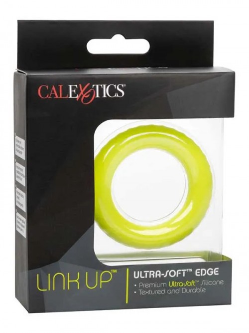 CalExotics Link Up Ultra-Soft Edge Penis Halkası Yeşil 5