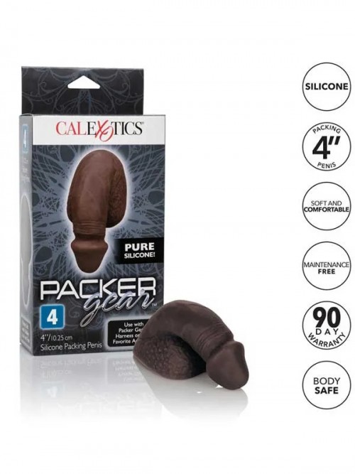 CalExotics Packer Gear Pure Silikon Packing Penis Siyah 10.25 cm 5