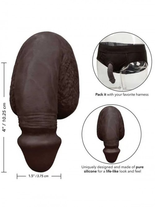 CalExotics Packer Gear Pure Silikon Packing Penis Siyah 10.25 cm 3