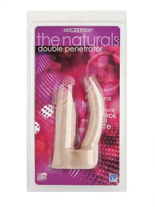 Doc Johnson Natural Double Penetrator Çift Başlı Realistik Penis 5