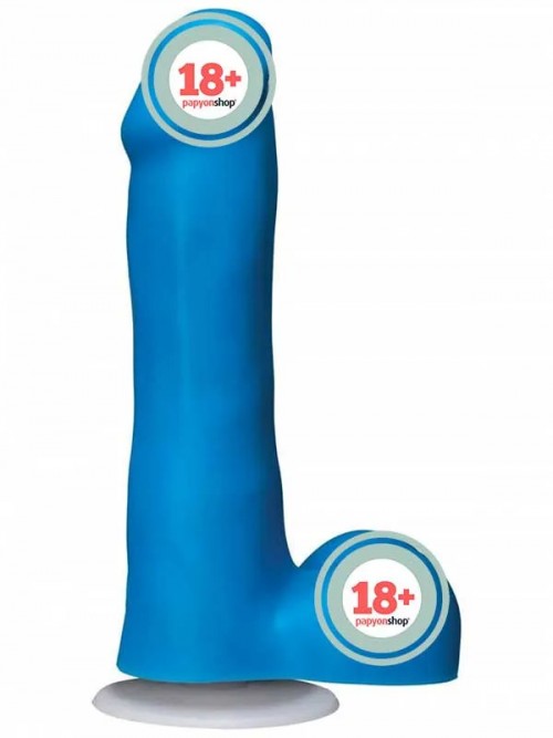 American Pop! Icon Slim 6″ Vac-U-Lock Özellikli Realistik Dildo 16.5 cm Mavi