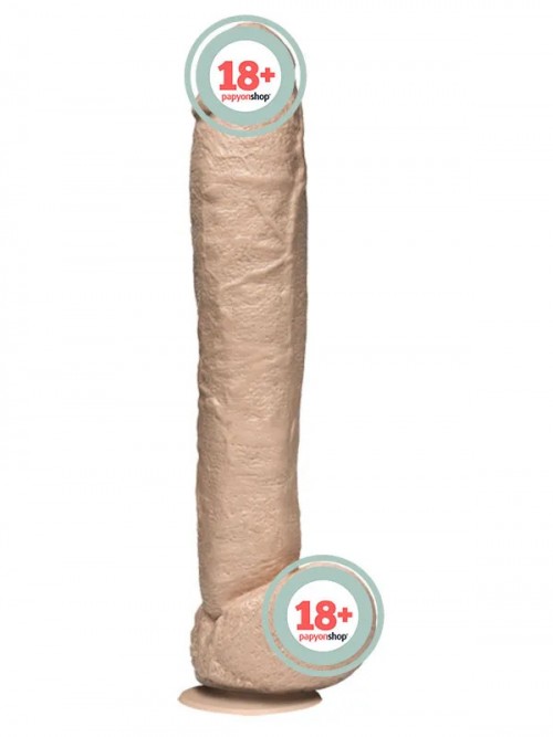 Doc Johnson 31 cm Vac-U-Lock Uyumlu Naturel Realistik Dong