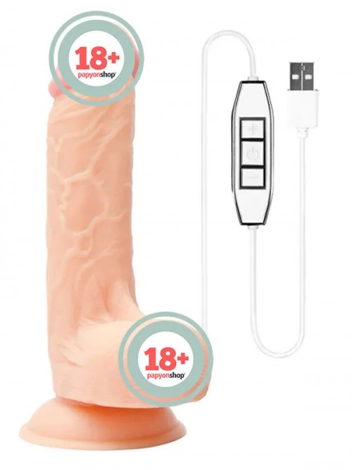 Realstuff USB Kontrollü 19 cm Realistik Vibratör 1
