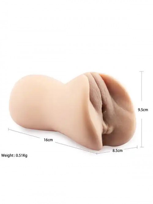 Et Dokusunda Anal ve Vajinal Çift Girişli Mastürbatör Ek Resim