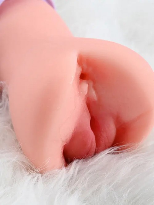 Et Dokusunda Anal ve Vajinal Çift Girişli Mastürbatör 6