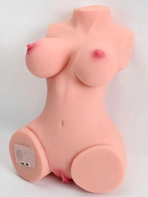 Mica Titreşimli Şarjlı Sesli Emme Fonksiyonlu Torso Vücut Mastürbatör 5.3 kg 4