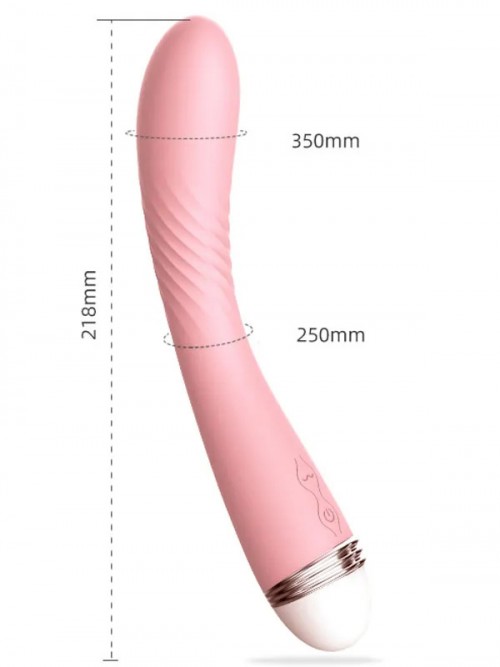 Şarjlı Titreşimli Klitoral ve G-Spot Vibratör 22 cm 2
