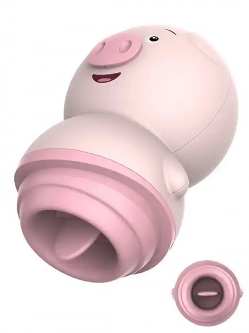 Sevimli Klitoris ve Dil Sitimilasyonlu Şarjlı Pig Vibratör 2