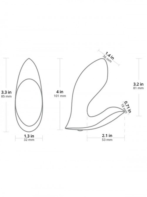 Lovense Flexer Telefon ve Bluetooth Kontrollü Giyilebilir Vibratör 3