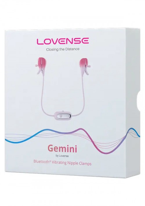Lovense Gemini Titreşimli ve Telefon Kontrollü Meme Kelepçeleri Ek Resim