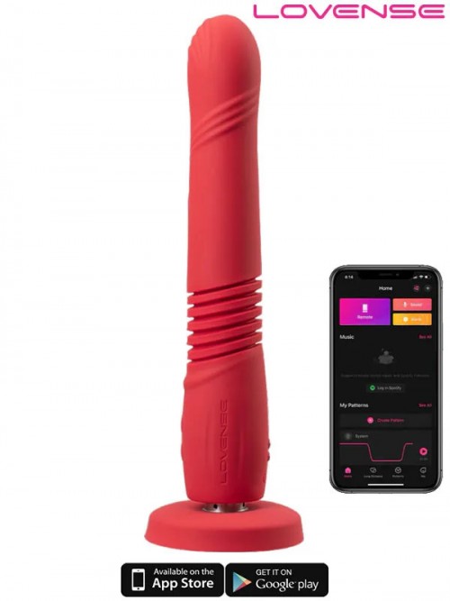 Lovense Gravity APP Kontrollü İleri Geri Hareketli Titreşimli Dildo 2