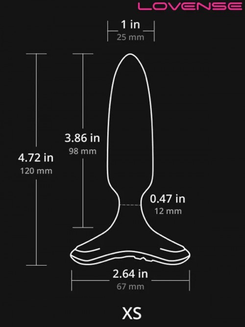 Lovense HUSH 2 Telefon ve Bluetooth Kontrollü Anal Plug 1″ 4