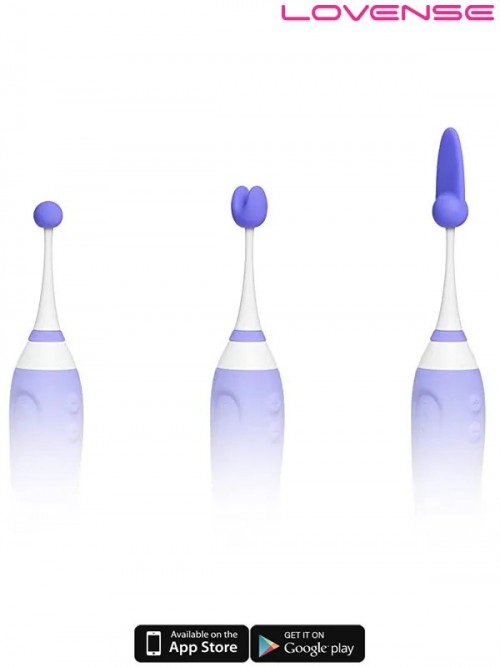 Lovense Hyphy Telefon Kontrollü G Spot Klitoris ve Göğüs Ucu Uyarıcılı Vibratör 4