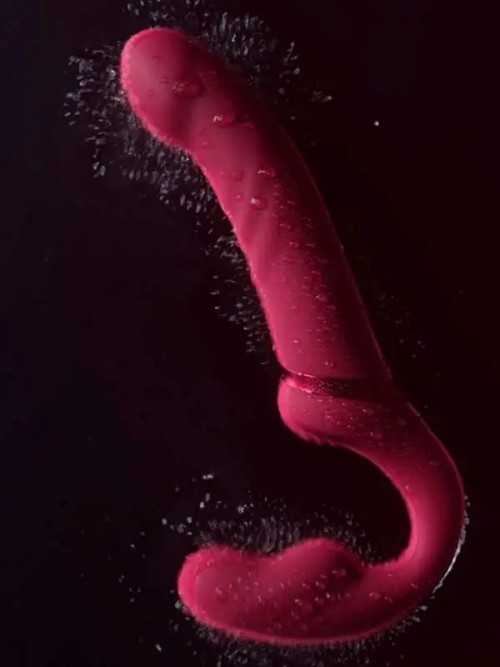 Lovense Lapis App Control Flexible Double Vibrating Strapless Strap-on 4